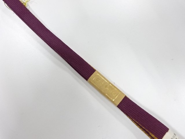  未使用品　正絹　帯留め用　手組三分紐